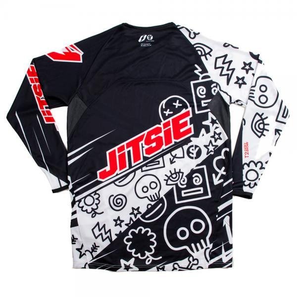 画像3: JITSIE T2 JACKY BROWN ジャージMサイズ パンツ32 レッド/ブラック(上下セットです) (3)