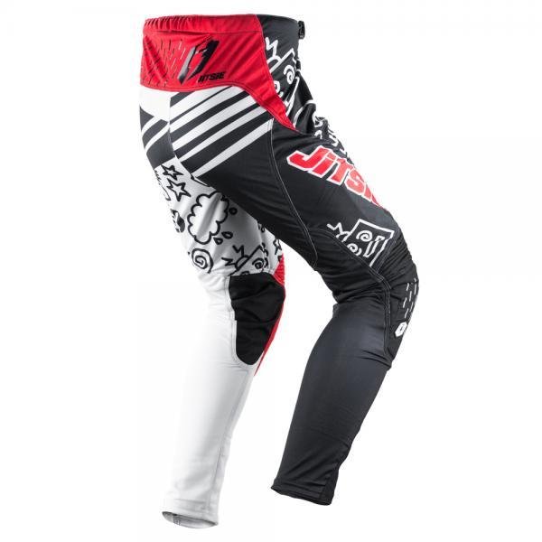 画像2: JITSIE T2 JACKY BROWN ジャージMサイズ パンツ32 レッド/ブラック(上下セットです) (2)